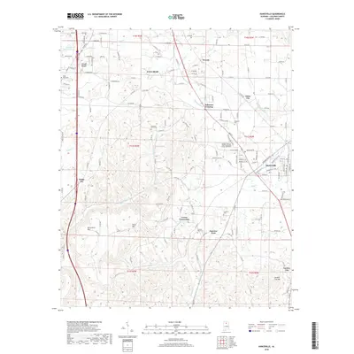 2018 Map of Hanceville, 2018 Print