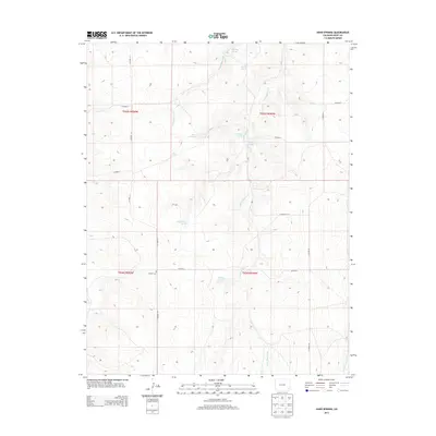 2013 Map of Hand Springs, 2013 Print