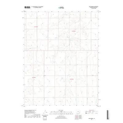 2019 Map of Hand Springs, 2019 Print