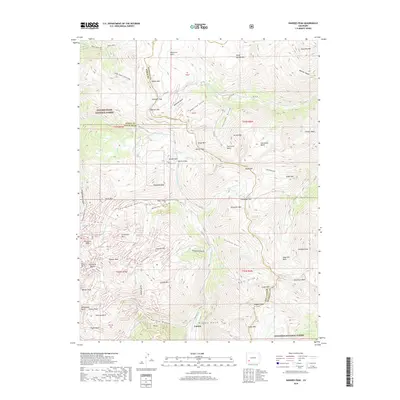 2019 Map of Handies Peak, 2019 Print