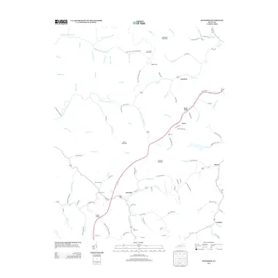 2013 Map of Handshoe, 2013 Print