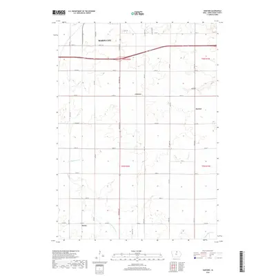 2018 Map of Hanford, 2018 Print
