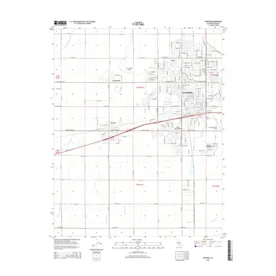 2015 Map of Hanford, 2015 Print