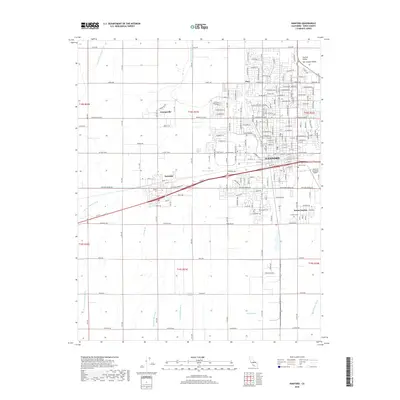 2018 Map of Hanford, 2018 Print
