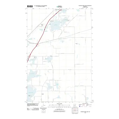 2010 Map of Hanging Horn Lake, 2010 Print