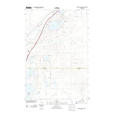 2013 Map of Hanging Horn Lake, 2013 Print