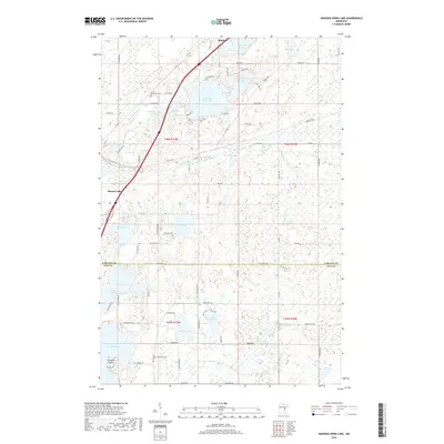 2019 Map of Hanging Horn Lake, 2019 Print