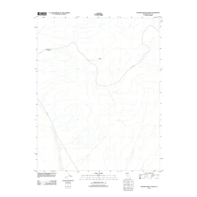 2012 Map of Hanging Rock Canyon, 2012 Print