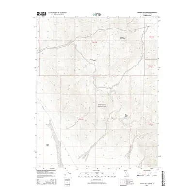 2015 Map of Hanging Rock Canyon, 2015 Print