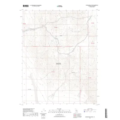 2018 Map of Hanging Rock Canyon, 2018 Print