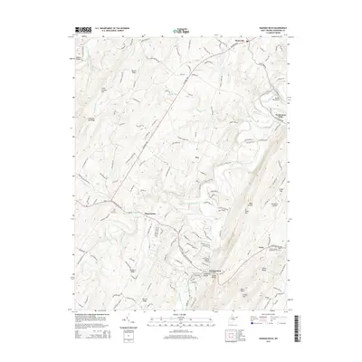 2014 Map of Hanging Rock, 2014 Print