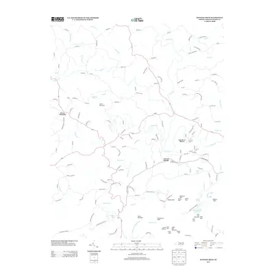 2013 Map of Hanging Rock, 2013 Print