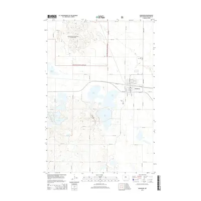 2014 Map of Hankinson, 2014 Print