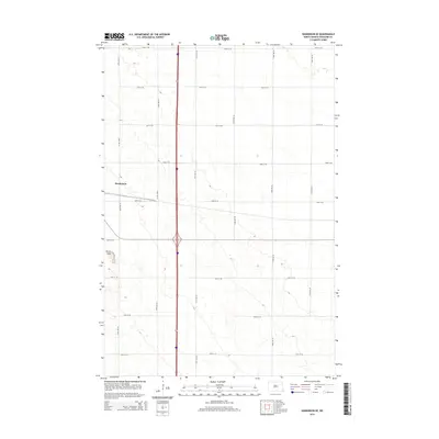 2014 Map of Hankinson SE, 2014 Print