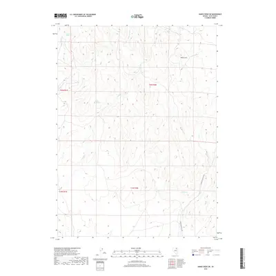 2018 Map of Hanks Creek SW, 2018 Print