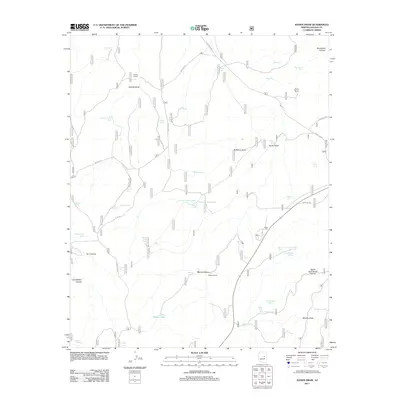 2011 Map of Hanks Draw, 2011 Print