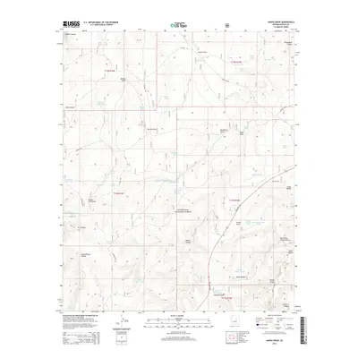2014 Map of Hanks Draw, 2014 Print