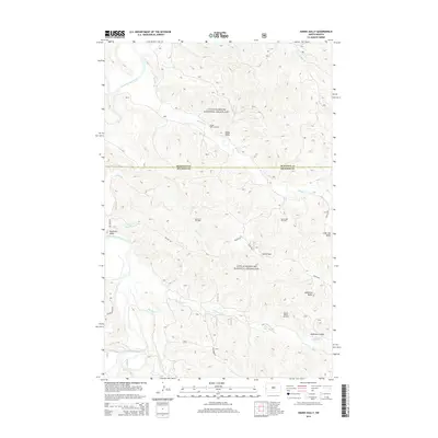 2014 Map of Hanks Gully, 2014 Print