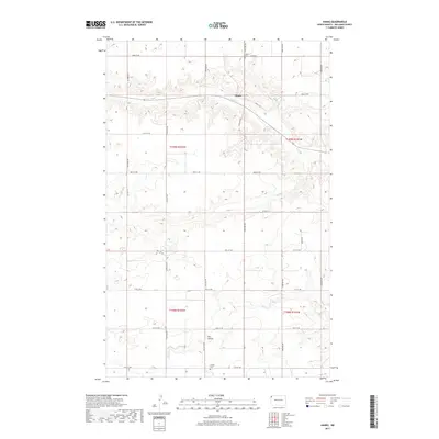 2017 Map of Hanks, 2017 Print
