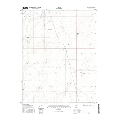 2017 Map of Hanksville, 2017 Print