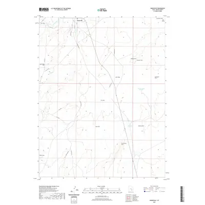 2020 Map of Hanksville, 2020 Print