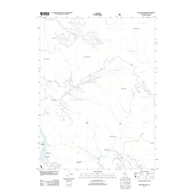 2012 Map of Hanland Peak, 2012 Print