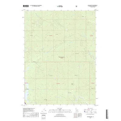 2018 Map of Hanland Peak, 2018 Print