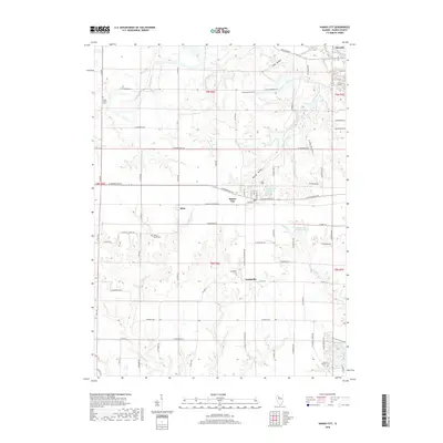 2018 Map of Hanna City, 2018 Print