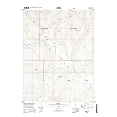 2014 Map of Hanna, 2014 Print
