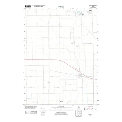 2010 Map of Hanna, 2010 Print