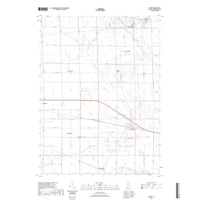 2019 Map of Hanna, 2019 Print
