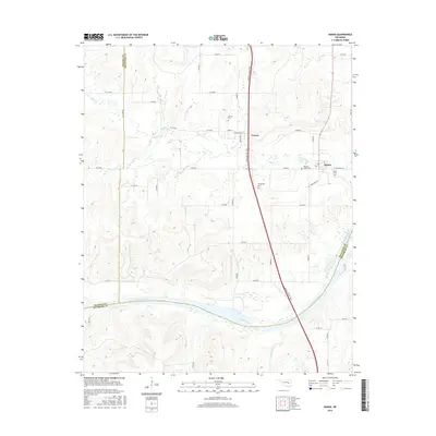 2016 Map of Hanna, 2016 Print