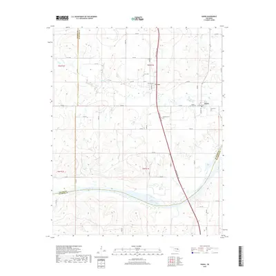 2018 Map of Hanna, 2018 Print