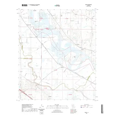 2020 Map of Hanna, 2020 Print