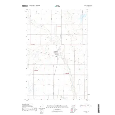 2017 Map of Hannaford, 2017 Print