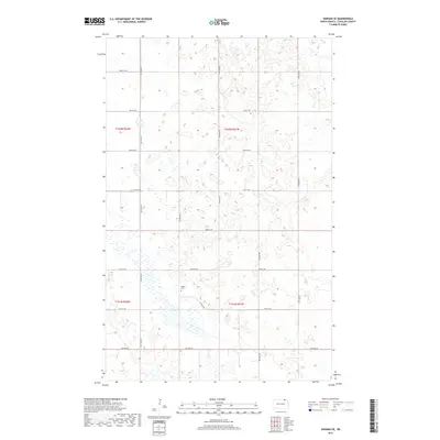 2017 Map of Hannah SE, 2017 Print