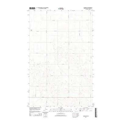 2014 Map of Hannah SW, 2014 Print
