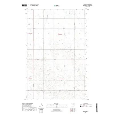 2017 Map of Hannah SW, 2017 Print