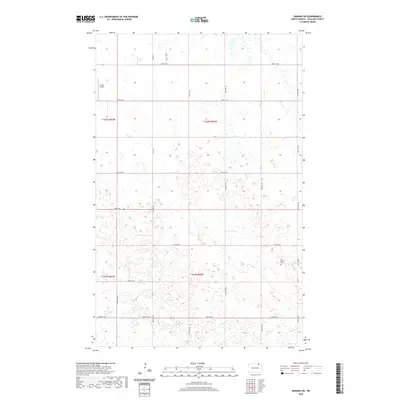 2020 Map of Hannah SW, 2020 Print