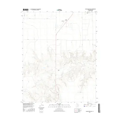 2016 Map of Hannas Draw East, 2016 Print