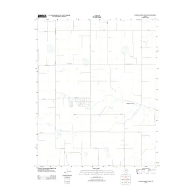 2012 Map of Hannas Draw West, 2012 Print