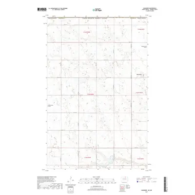 2017 Map of Hansboro, 2017 Print