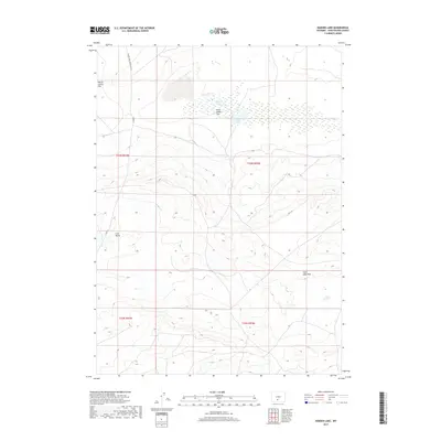 2017 Map of Hansen Lake, 2017 Print