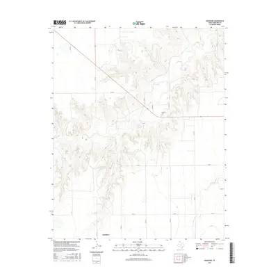 2016 Map of Hansford, 2016 Print