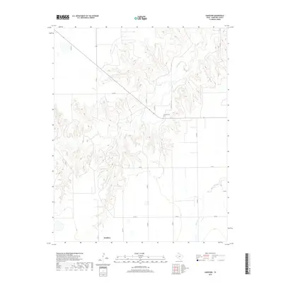 2019 Map of Hansford, 2019 Print