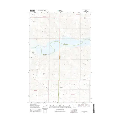 2014 Map of Hanson Flat, 2014 Print