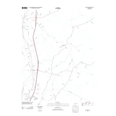 2013 Map of Hanson, 2013 Print
