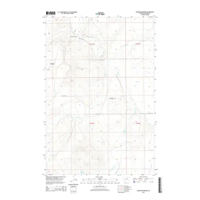 2014 Map of Hanson Reservoir, 2014 Print