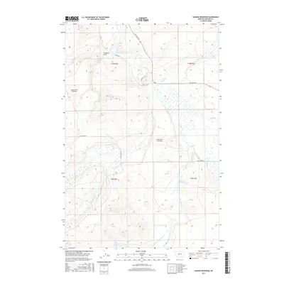 2017 Map of Hanson Reservoir, 2017 Print