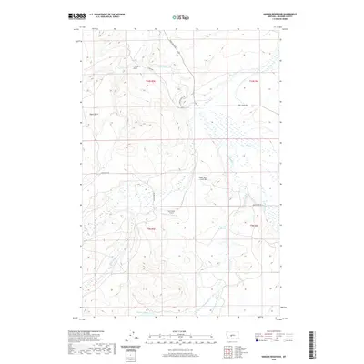 2020 Map of Hanson Reservoir, 2020 Print
